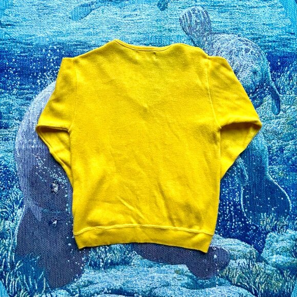 Vintage 60s High School Varsity Band V Neck Sweater Creslan and Rayon - Picture 5 of 5